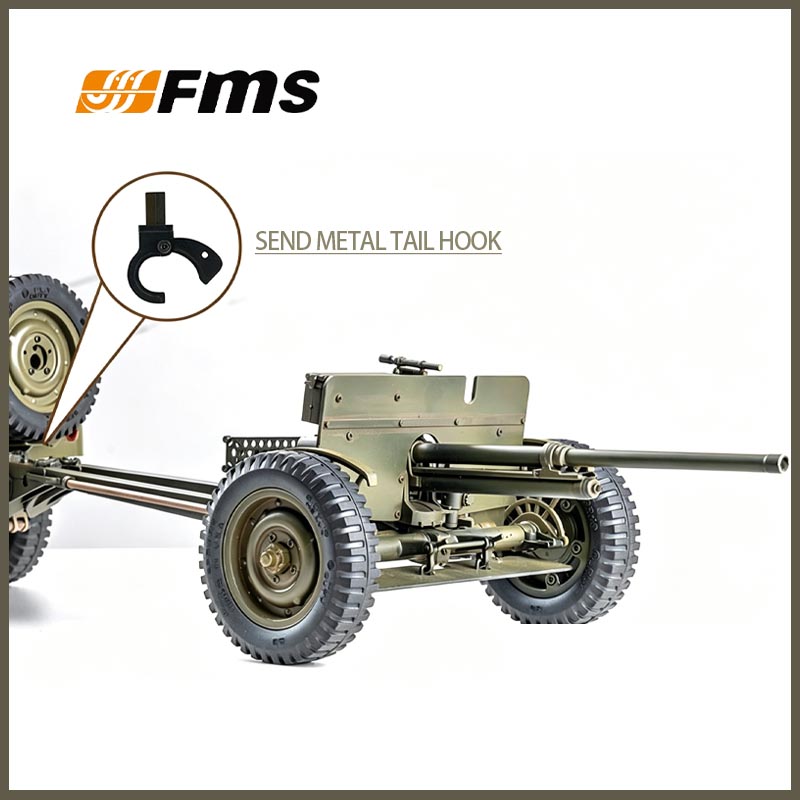 Rc Jeep Hobby - FMS 1/12 C1336 M3 Trailer Senjata