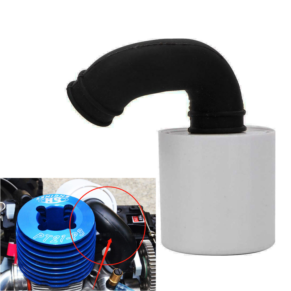Rc Hobby Nitro - Pembersih Filter udara RC 1/8 bagian
