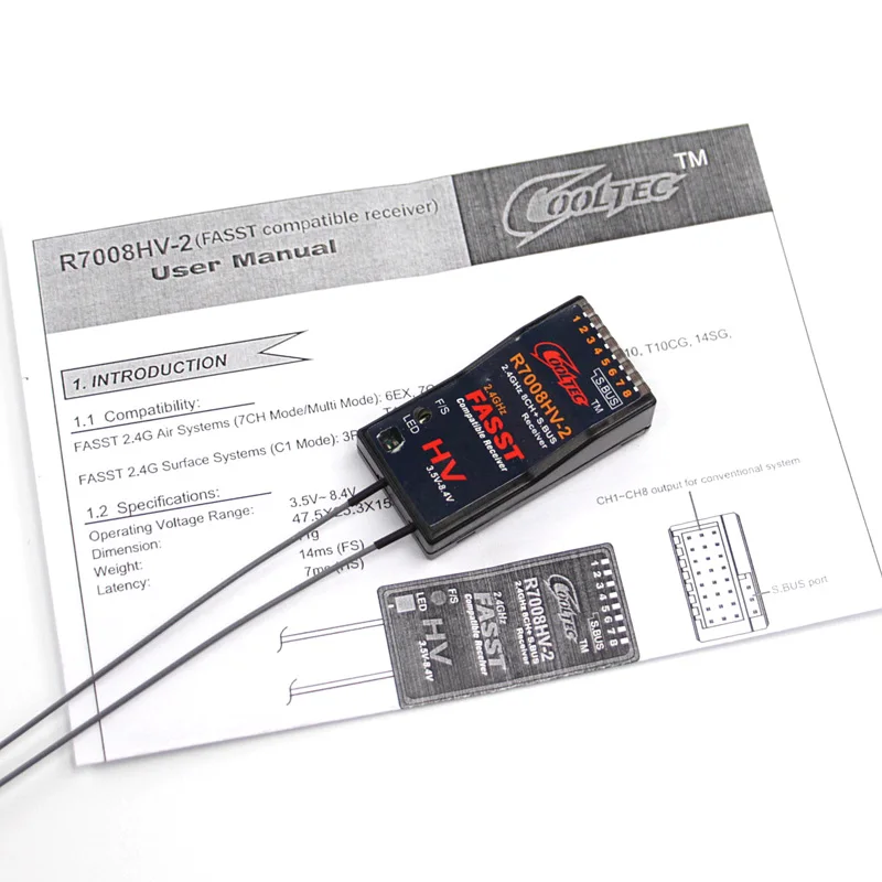 Cooltech R7008HV-2 Futaba Fass - Receiver Sbus 8Ch ulasan dan harga