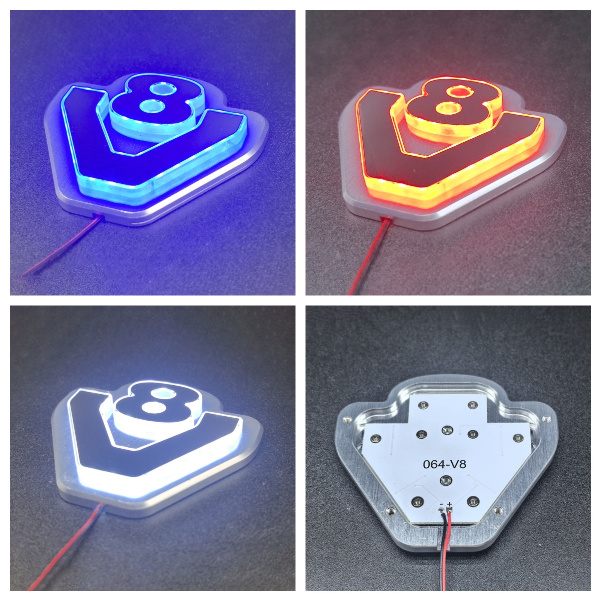 Kabin 5V Kotak Lampu LED Logam - Rc Hobby Logo ulasan dan harga