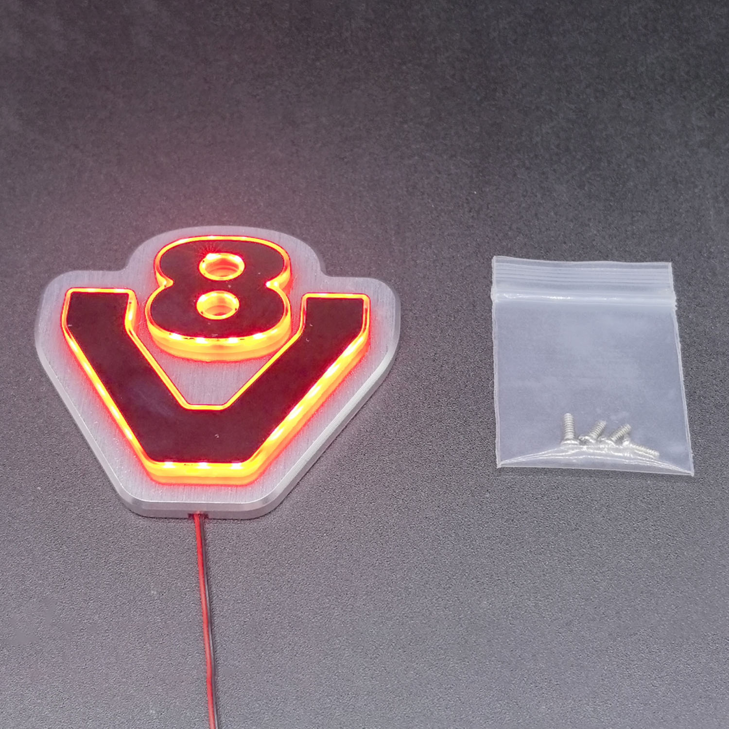 Kabin 5V Kotak Lampu LED Logam - Rc Hobby Logo ulasan dan harga
