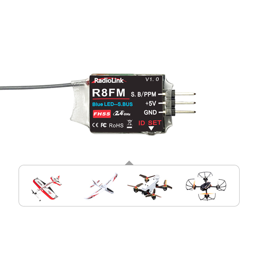 Radiolink 2.4GHz R8FM 8CH RC R - Receiver Sbus 8Ch ulasan dan harga