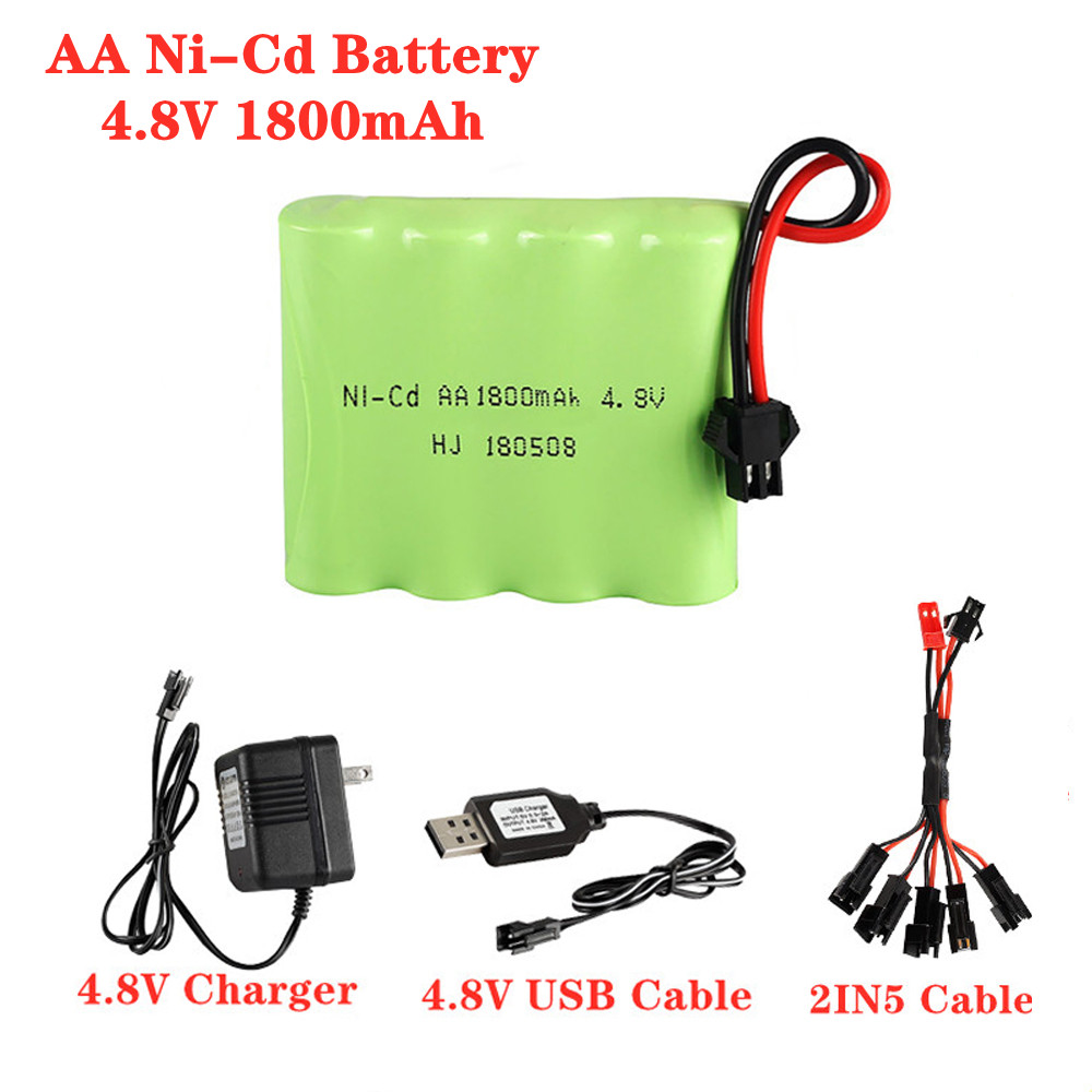Baterai 4.8V 1800mAh ni-cd AA  - Rc Hobby Boat ulasan dan harga